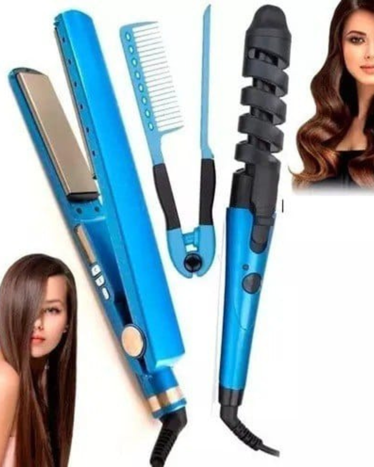 COMBO DE PLANCHA PARA CABELLO